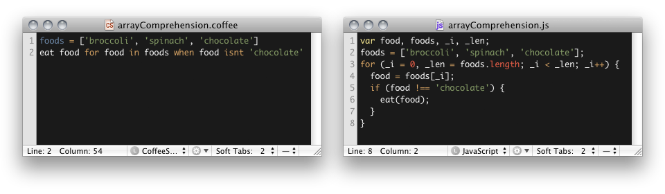 Array Comprehensions