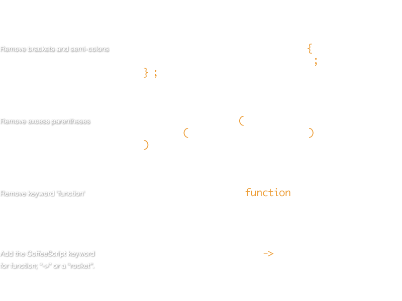 Convert Simple JavaScript to CoffeeScript